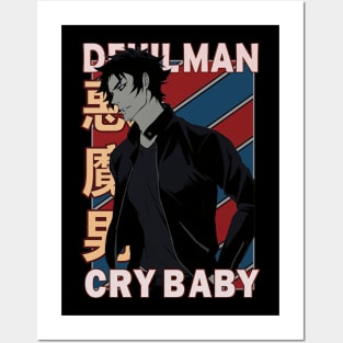 Akira Fudo Devilman Cryba Anime Posters and Art